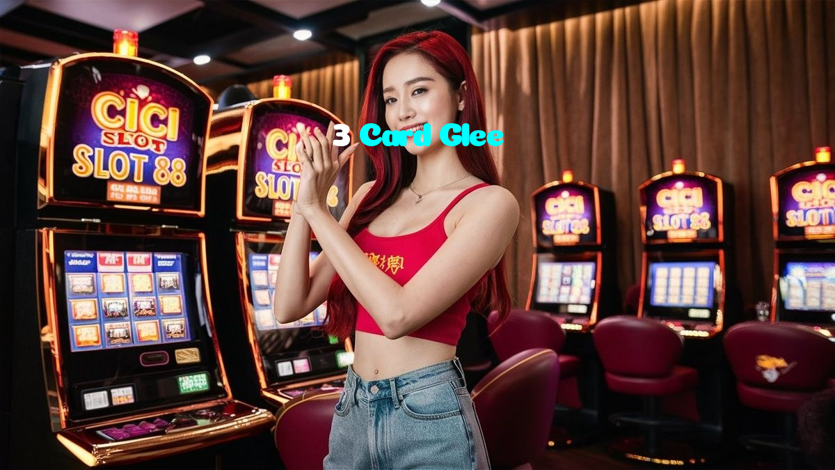 3 Card Glee casino presented on mobile device in Pakistan with slots and live games